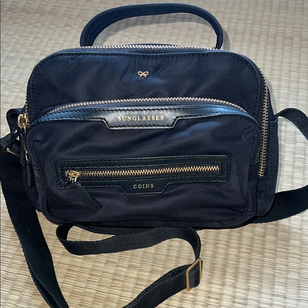 Anya Hindmarch Black Nylon Crossbody Bag